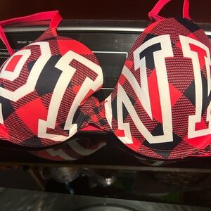 PINK Victoria's Secret Red and Black Bra